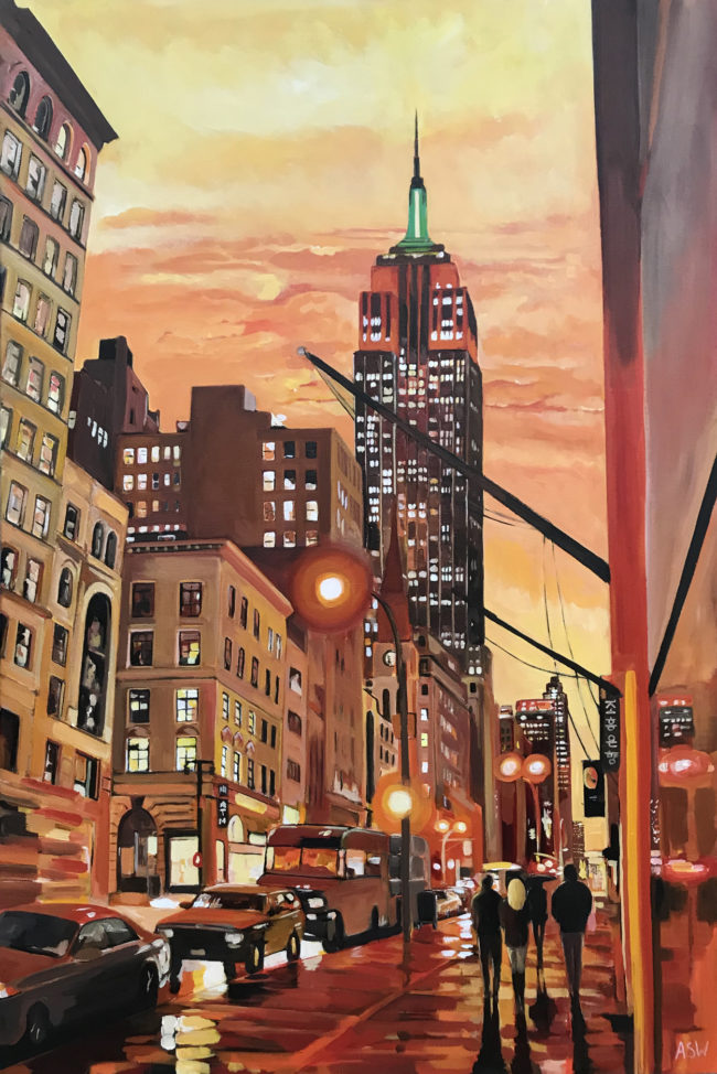 Paintings of New York for Sale by UK Cityscape Artist Angela Wakefield